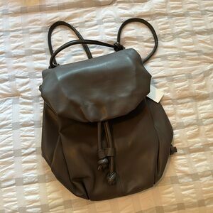 Nali Italian Chocolate Leather Backpack